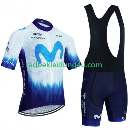 Set Kurzarmtrikot + Trägerhose Movistar Iceberg 2023